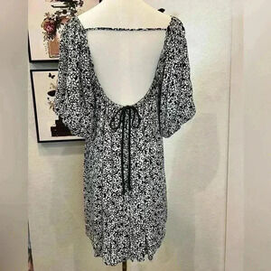 By Together Black And White Open Back Dress- Size Small